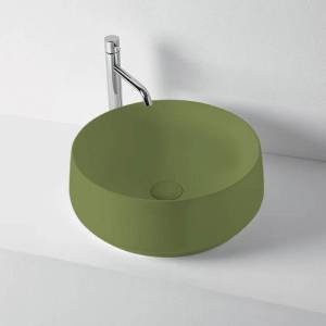 Раковина Kerasan F10 460411 накладная, зеленый матовый