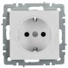Розетка 1-местная с заземлением и шторками IEK Brite BR-R14-16-K01 белый фото 2