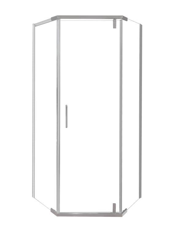 Душевой уголок Olive'S Viar VR-90C5-SW-C профиль хром, стекло прозрачное, 90x90x195