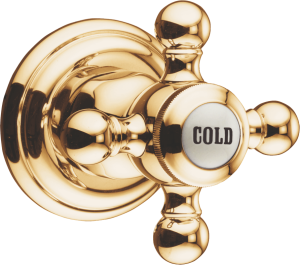 Вентиль Kludi 1926 518154520 cold, позолоченный, 23 кар