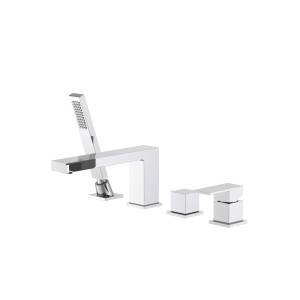 Смеситель для ванны Aquatek Либра AQ1648CR на 4 отверстия, хром