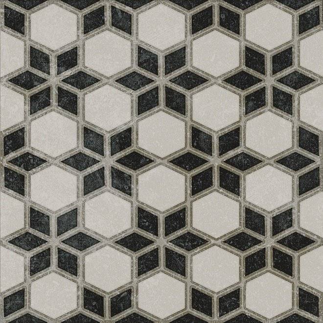 Декор Kerama Marazzi Фреджио VT/A297/SG1544N 4 Черно-Белый 20x20