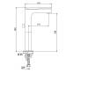 Смеситель для раковины Jacuzzi Beam AMCR205LL1JAPI высокий без донного клапана, хром фото 3