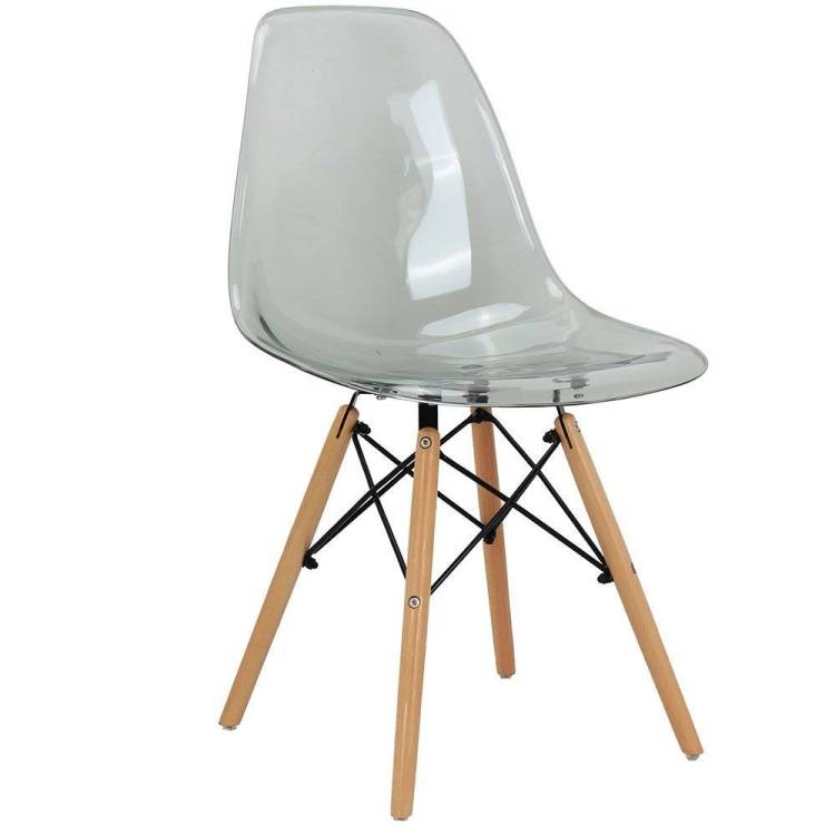 Стул Bradex Home Eames FR 0045, прозрачный серый
