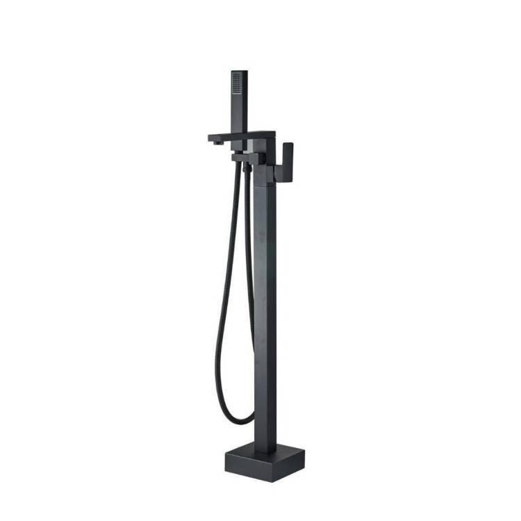 Смеситель для ванны Boch Mann Albano black BM8923 напольный, черный матовый