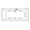 Акриловая ванна Excellent Aquaria Lux 180x80 "SMART" (бронза) фото 2
