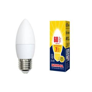 Лампа светодиодная Volpe Norma LED-C37-7W/WW/E27/FR/NR
