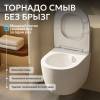 Унитаз подвесной Abber Bequem AC1100TMW безободковый, сиденье микролифт, белый матовый фото 5