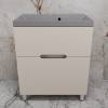 Тумба с раковиной Style Line Матис 70 напольная, крем, раковина серый шелк, 82x70x45
