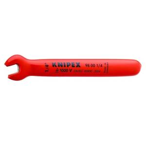 Ключ гаечный рожковый KNIPEX дюймовый VDE, размер под ключ 1/4 , 108 мм, диэлектрический
