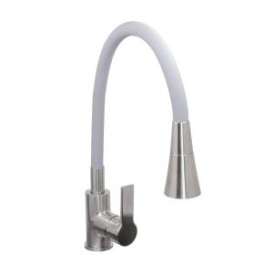 Смеситель для кухни Stella Polar Тулуза SP-00001981 S3865-2 с гибким изливом, серый сатин