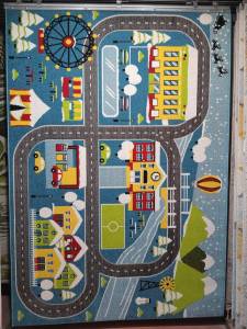Ковер Play Rugs D580A BLUE/CREAM 0.8x1.5