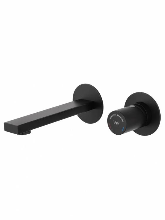 Смеситель для раковины Wonzon & Woghand WW-105-MB встраиваемый, черный