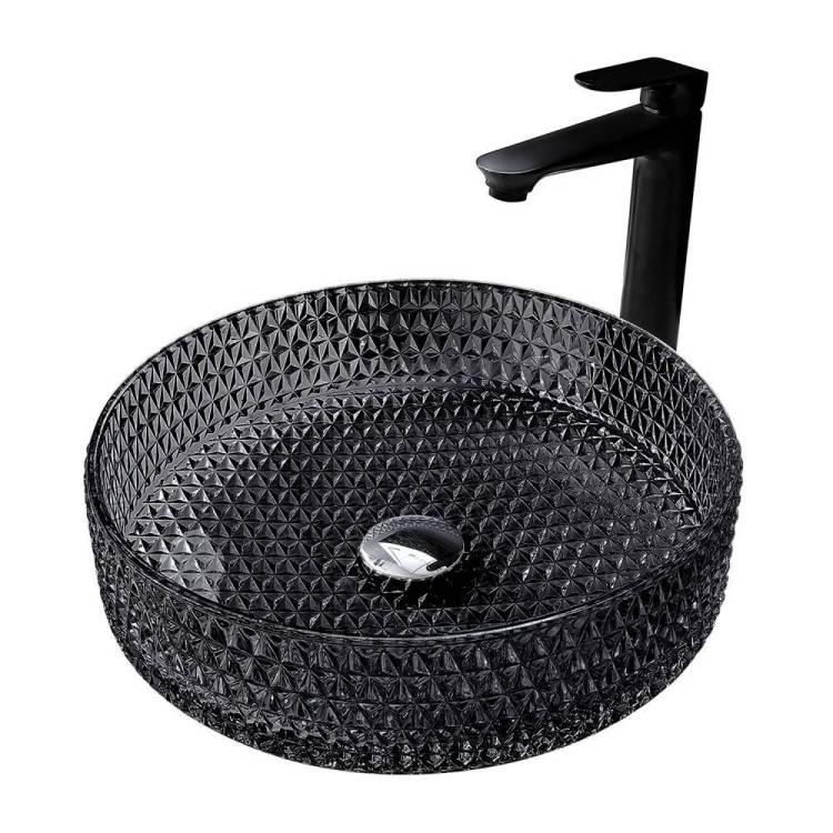 Раковина Abber Glas AK2301B 40 см, черная