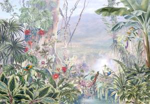 3D Фотообои Artegrafico «Оазис с видом на долину» FN-008 акварель