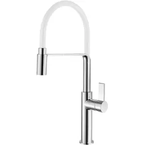 Смеситель для кухни Rush MS9035-35White с гибким изливом, белый