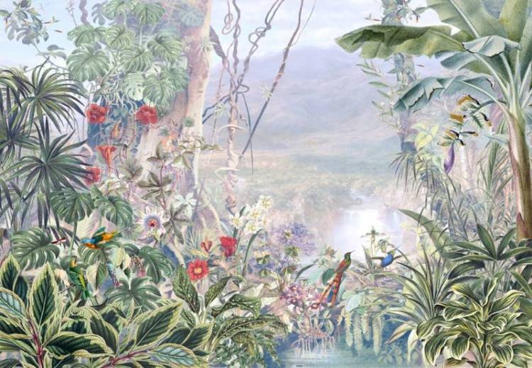 3D Фотообои Artegrafico «Оазис с видом на долину» FN-008 акварель