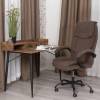 Кресло компьютерное Tetchair Oreon metalBL 25042 коричневый, велюр фото 14