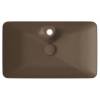 Раковина Isvea SistemaY Clear 10SY50065SV-2H 65 см, коричневая матовая