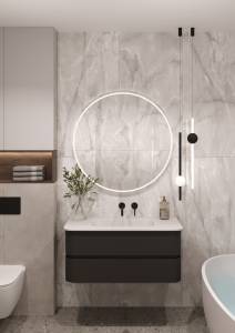 Тумба под раковину Armadi Art Ovale D 780-100-A Antracite, 100см