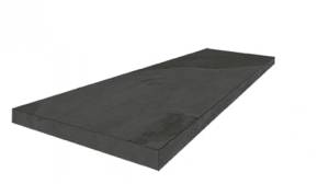 Ступень ColiseumGres Ардезия 620070002383 Блэк Угловая Левая 33x120