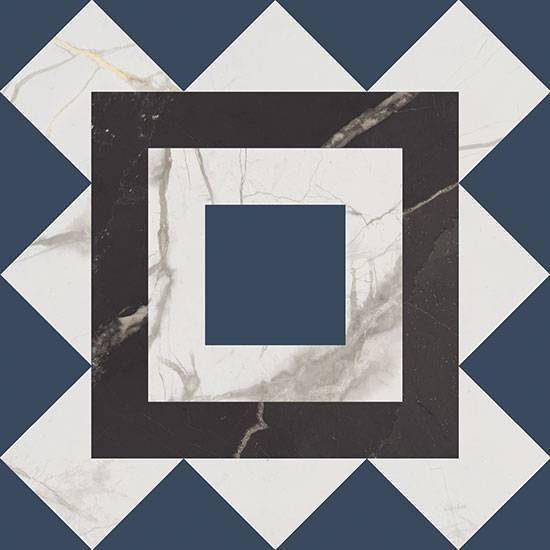 Керамогранит Fioranese Marmorea Intensa CM5206R Deco Blueberry naturale 20x20