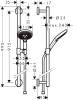 Душевой гарнитур Hansgrohe Raindance Select S 26322400 белый - хром фото 4