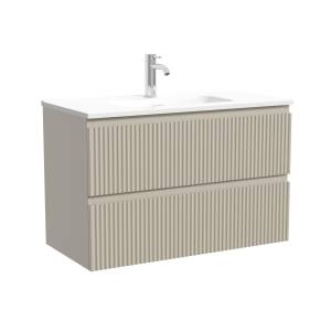 Тумба с раковиной Sancos Snob R Beige Soft, 80x52