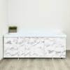 Экран под ванну Alavann Elegant ALV0928005 черно-белый мрамор, 151x53 фото 2