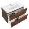 Тумба с раковиной Vincea Mia 80 R.Wood подвесная, 2 выкатных ящика soft close фото 3