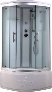 Душевая кабина Timo Standart T-6690SF Silver Fabric с высоким поддоном, профиль хром