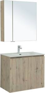 Мебель для ванной Aquanet Алвита New 80 274214 дуб веллингтон белый, 1553x810x465