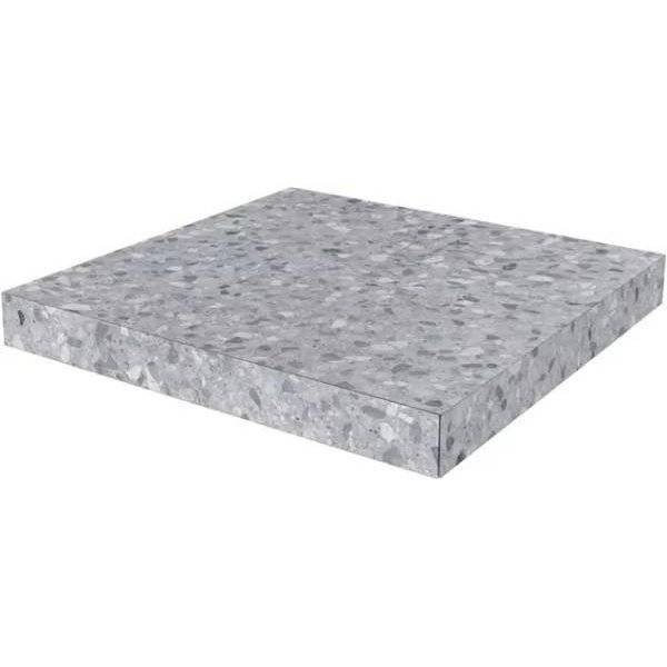 Ступень Kerama Marazzi Терраццо SG632620R\GCA Угловая Клееная Серый 33x33