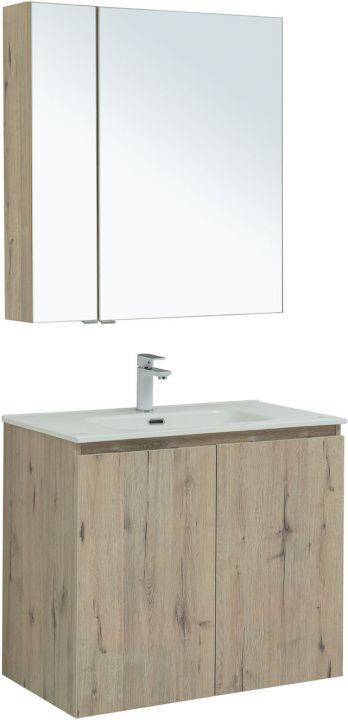 Мебель для ванной Aquanet Алвита New 80 274214 дуб веллингтон белый, 1553x810x465
