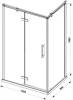 Душевой уголок Bravat Blackline 120х80х195, L фото 8
