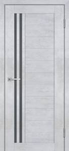 Межкомнатная дверь остекленная Stabileporte Лайт 13/1 Полотно Бетон Снежный, Стекло Сатинат графит 2000х700