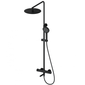 Душевая стойка Wonzon & Woghand WW-88739902-MB с термостатом, черный