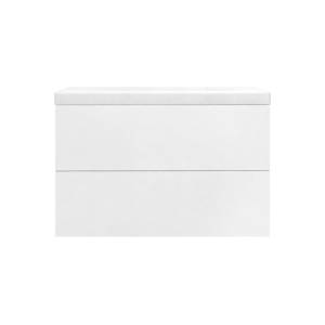 Тумба с раковиной Art&Max Verona-Push AM-Verona-Push-900-2C-SO-BI-TS подвесная, bianco stampato opaco