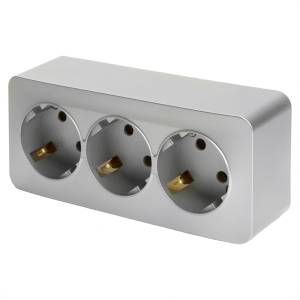 Розетка тройная Stekker София 49330