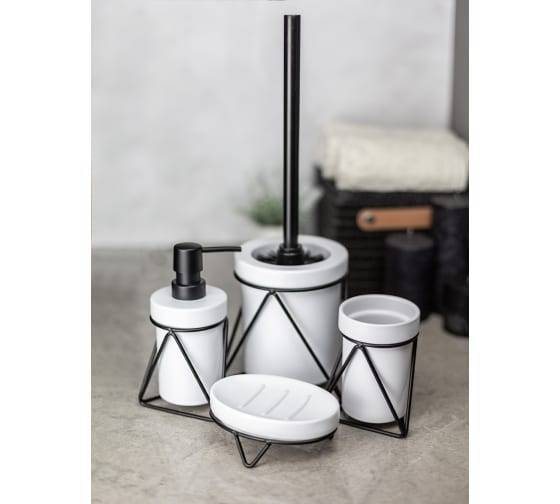 Набор аксессуаров для ванны Bath Plus Soporte W-CE2509BA-SET4 белый