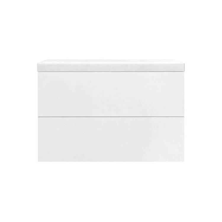 Тумба с раковиной Art&Max Verona-Push AM-Verona-Push-900-2C-SO-BI-TS подвесная, bianco stampato opaco