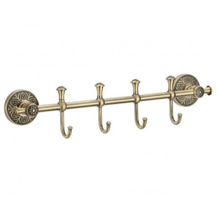 Планка с крючками (4 крючка) Savol 58с S-005874C бронза