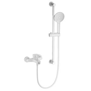 Смеситель для ванны Wonzon & Woghand WW-C2501-MW с душевым гарнитуром, белый матовый