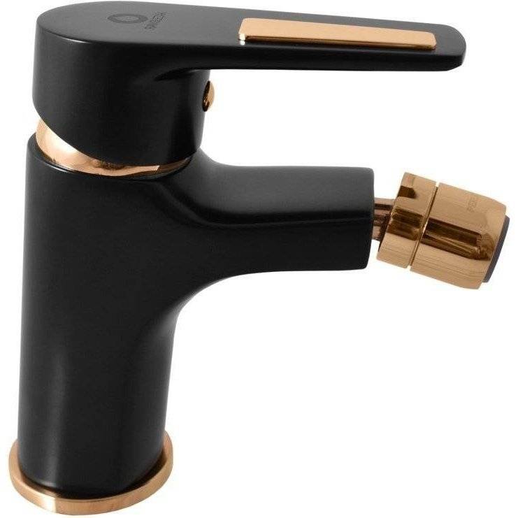 Смеситель для биде Rav Slezak Colorado CO345.5KCMATZ черный матовый, золото