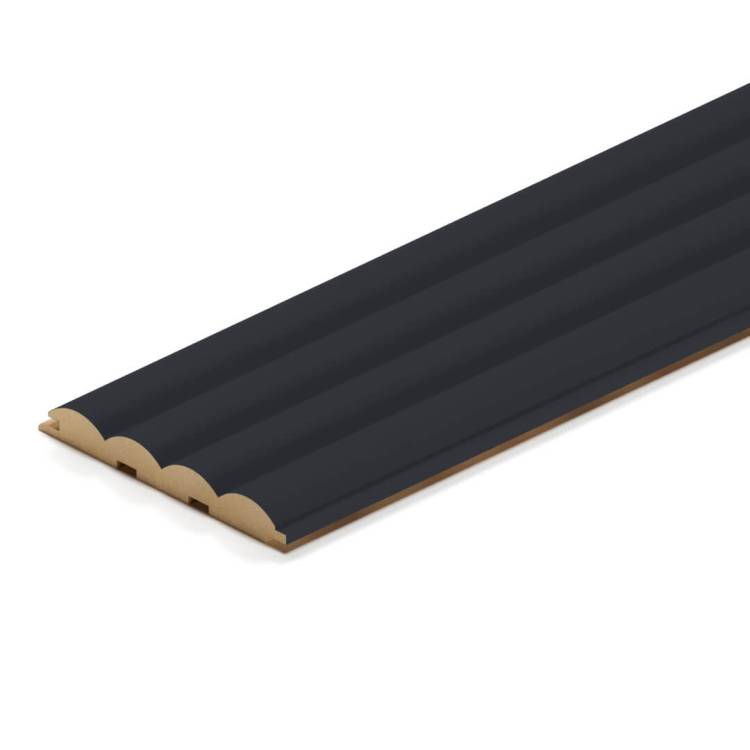 Панель стеновая реечная Stella Wave De Luxe Black Lead 270x11.9x1.6