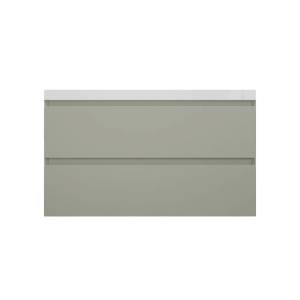 Тумба с раковиной Style line Манхэттен 100 подвесная, олива