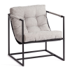 Кресло Tetchair Charli 24900 серо-бежевый, рогожка