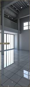 Межкомнатная дверь Profil Doors 1 AGN цвет профиля Шампань, стекло безопасное 4 мм зеркало 700x2000
