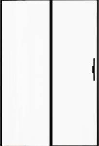 Душевая дверь в нишу Allen Brau Priority 3.31036.BBA профиль черный матовый, 1400x2000