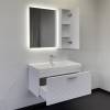 Тумба с раковиной Comforty Танжер-90П 00-00019566 подвесная, белая матовая фото 3